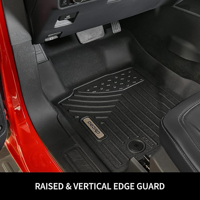 OEDRO Floor Mats Fit for 2018-2024 Toyota Camry, NOT for Hybrid & AWD Models, TPE All Weather Floor Liners Custom Fit for 2024 Toyota Camry L/LE/SE/TRD/XLE/XSE, Black