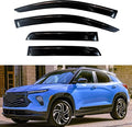 KPY Window Visor Compatible with Chevrolet Chevy Trailblazer 2021-2025, 4PC Rain Guard Side Window Vent Deflectors Tape-On Style, 2021 2022 2023 2024 2025