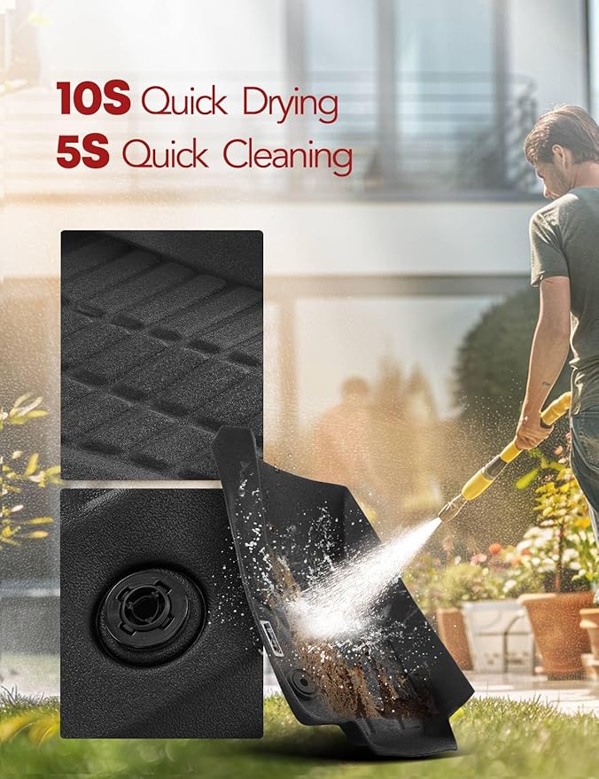 YHTAUTO Floor Mats Fit Fit Chevy Trax 2014-2023, Buick Encore 2013-2023(NOT GX), TPE All Weather Car Mats Waterproof Odorless Floor Liner, Interior Car Accessories Front & 2nd Row Liner