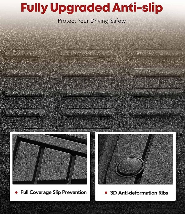YHTAUTO Floor Mats Fit 2019-2024 Subaru Forester, TPE All Weather Floor Liner Odorless Custom Fit Car Mats, 1st 2nd Row Forester Accessories