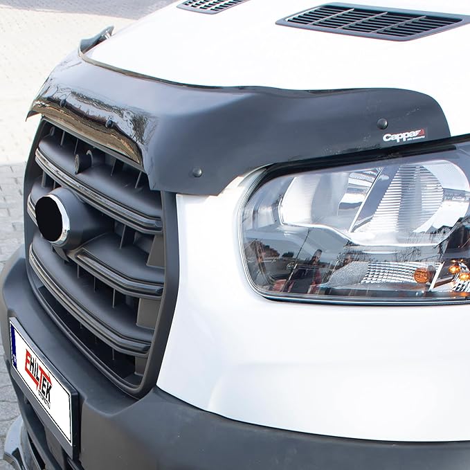 Hood Deflector Guard Fits Ford Transit 2019-2025 | Bug & Bonnet Shields, Protects from Particles & Bug, All Weather - Durable - Easy assembly without Drill