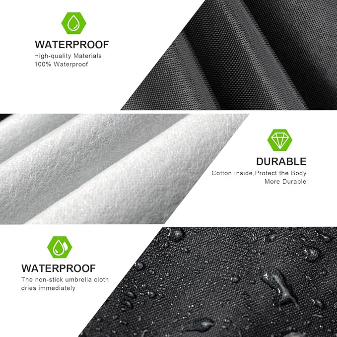 KouKou Car Cover Waterproof All Weather, 7 Layers Outdoor Car Covers for Automobiles with Zipper, Universal Fit Sedan Honda Civic,Toyota Corolla, Hyundai Elantra, Kia Forte, ect.(Length 177-185 inch)