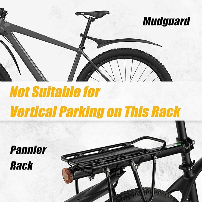 BIKE HAND Upright Bike Stand - Premium Quality Vertical & Horizontal Adjustable Bicycle Floor Parking Rack - for Storing MTB Road Bikes - up to 29” Wheel Size - Seatpost Stabilizer Ver. 1-1 Bike