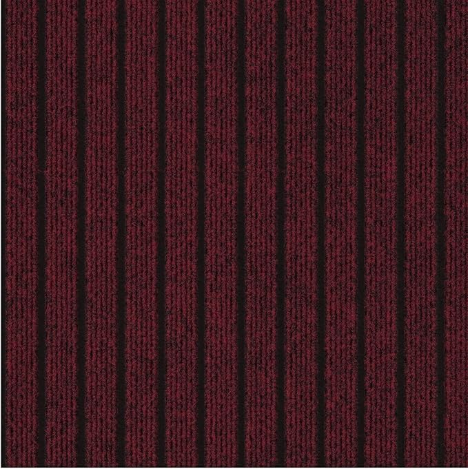 Ottomanson 2' x 5' Hallway Runner with Scraper Pile - Extra Durable Non-Slip Rug Mat for Indoor & Outdoor Use - Ideal for Kitchen, Entryway, Patio & Garage - High-Traffic Carpet, Red