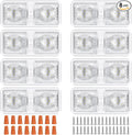 8 Pack RV Lights Interior 12V Led 8W Ceiling Double Dome Light 600 Lumen Brightness Lights Fixtures for RV Camper Trailer Boat Car, Natural White 4000-4500K, 48 X 2835 SMD LED