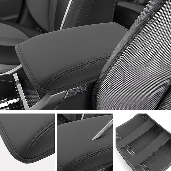 SXCY for 2022-2025 Subaru WRX Armrest Cover [Add Pad] 2024 2025 WRX Center Console Cover for 2024 2025 Subaru WRX Console Cover 2024 2025 WRX Accessories [6-Speed Manual Gearbox Only]
