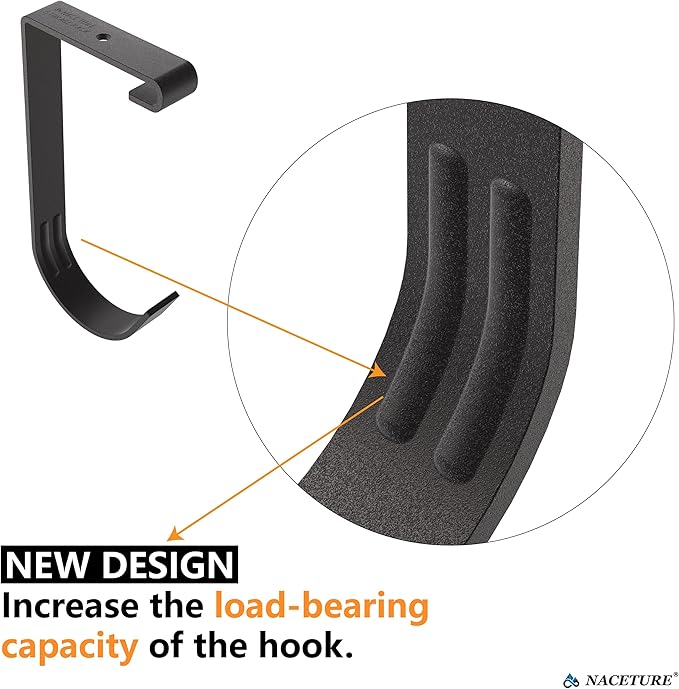 Bike Hooks for Garage Ceiling Mount Rack – Heavy Duty 4X8 Overhead Garage Storage Rack for Ceiling Hanging Bicycle Shelves, Add on Storage Flat Hooks Accessory and Wall Hanger (Flat Hook 4 Pack)