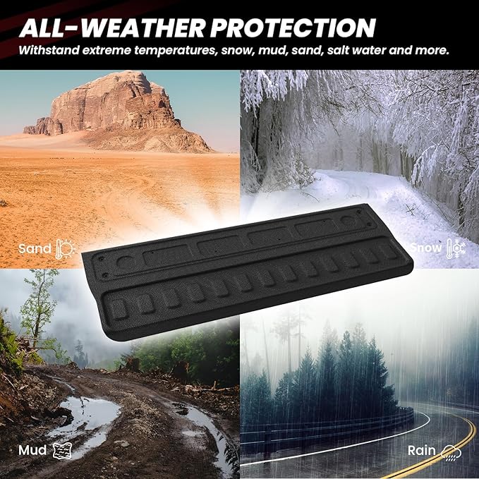 LASFIT Truck Tailgate Mat 2020-2025 for Chevrolet Chevy Silverado & GMC Sierra 2500HD/3500HD (Not fit MultiPro Tailgate), All Weather TPE Tailgate Protector Liner for Chevrolet Accessories, Black