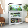 White 3-Tier Metal Shelving Heavy Duty Small Storage Racks, Utility Garage Shelving Organization for Basement Workshop Pantry Balcony