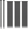 16 Inch Rebar Stakes 20 Pack Heavy Duty Ground Anchors 1/2 Inch Diameter Galvanized Steel Asphalt Anchoring Metal Spikes for Speed Bump, Parking Curb and Camping Tent
