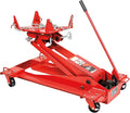 AFF Low Profile Manual Hydraulic Transmission Jack - Heavy Duty Steel Body, Adjustable Saddle with Safety Chain & 360 Handle - For Transmissions, Transfer Cases & Differentials (Multiple Capacities)