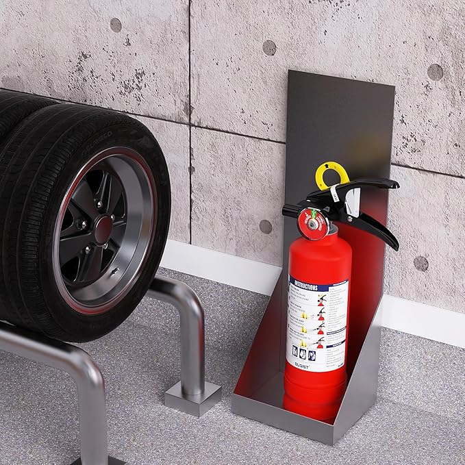ABC Fire Extinguisher for Home & Vehicle - 2.5 lb 1-A:10-B:C Rated, Dry Chemical Fire Safety with Quick-Release Handle, Certified for Kitchen/Car/Boat Use (Model FF1KG)
