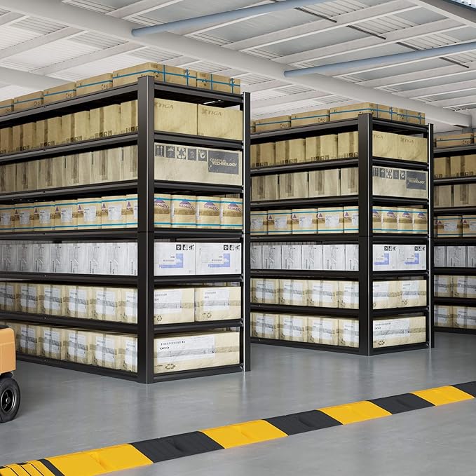7 Tier Garage Shelving Heavy Duty,65" W Garage Shelves, 65" W x 96" H x 24" D Adjustable Storage Shelving Unit, Commercial Metal Shelves for Warehouse, Basement