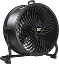 CAT by CATERPILLAR HVD-18AC - 18-inch High-velocity Drum Air Circulator Fan with 360-degree Pivoting Head and Dual Ball Bearing 4-speed Motor, Black…