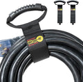 Easy-Carry Wrap-It Storage Straps - 22” (2-Pack) – Heavy-Duty Hook and Loop Cord Carrying Strap, Hanger, and Organizer with Handle for Pool Hoses, Garden Hoses, Cords, Cables and More