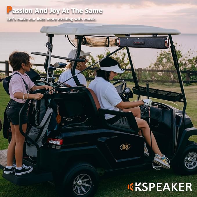 UTV Sound Bar ATV Sound Bar Golf Cart Soundbar UTV Speakers ATV Speaker Fourwheeler Speaker Marine RZR Boat Polaris Can Am