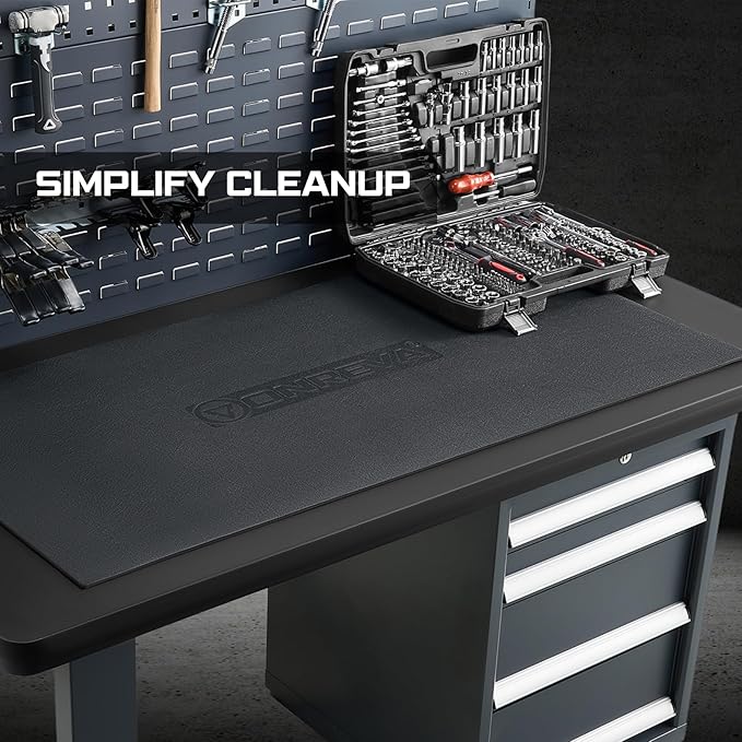 Workbench Mat 24X72 Inches, EVA Work Mat, Protect Your Work Bench Top, Heavy Duty Pad for Tool Box Top, Table, Tool Station, Rolling Cabinet Cart Cover Liner Matt, 72"X24" 5mm Thick