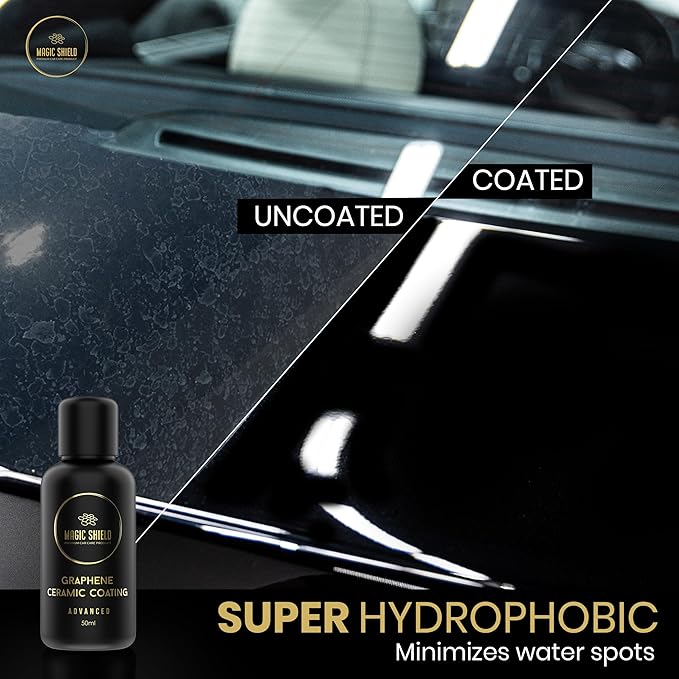 Graphene Coating for Cars │ Self-Healing, 5+ Years Durability │ Advanced SiO2 Ceramic Protection - High Gloss, Anti-Scratch - Perfect for Cars, Motorcycles, Marine, and RVs