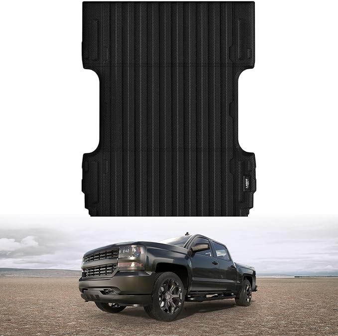 LASFIT Bed Mat 2007-2018 for Chevy Silverado/GMC Sierra 1500 (Only Fit 6.5FT Bed, Not Fit 5.8 FT/8.1FT Bed) & 2007-2019 Silverado/Sierra 2500HD & 2011-2019 3500HD, 2007 New Body Only