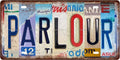 PARLOUR Space Vintage Metal Tin Sign License Plate Bar Cafe Garage Cave Home Room Wall Bathroom Farmhouse Garden Porch Patio Decor, 12 x 6 Inch