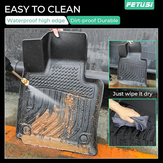 Floor Mats Fit for 2021-2024 2025 Nissan Rogue,Custom Fit TPE All Weather Floor Liner Full Set Rogue Accessories Car Mats Front & Rear 2 Row Mats, Black(NOT Fit Rogue Sport)