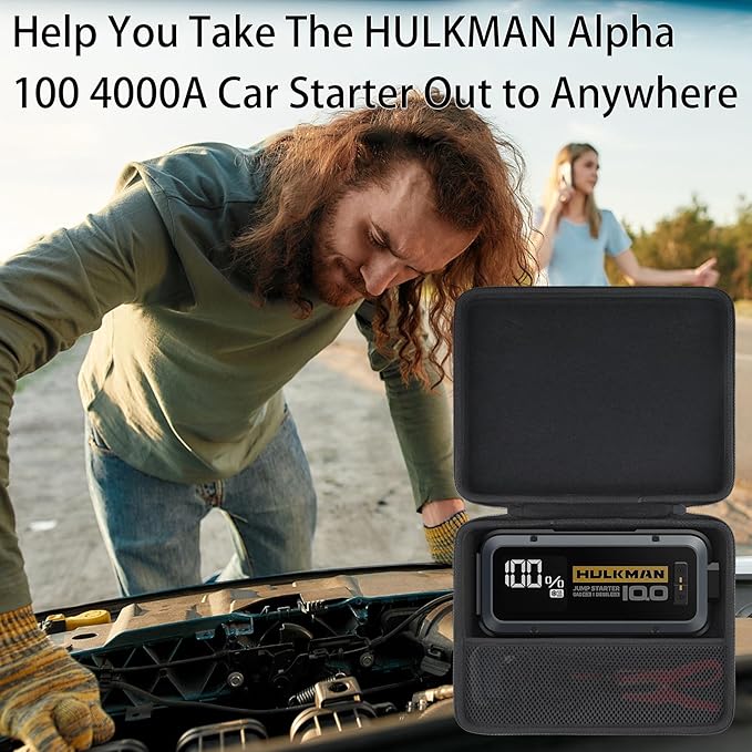 Replacement for HULKMAN Alpha100 Jump Starter Hard Carrying Case by Aenllosi(Case Only)