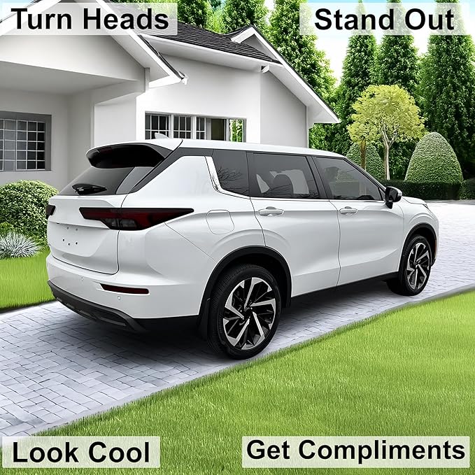BOGAR TECH DESIGNS Rear Taillight Tail Light Tint Kit PPF Compatible with Mitsubishi Outlander 2022-2025, Dark Smoke