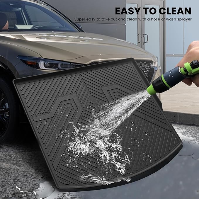 LASFIT Cargo Mat for Mazda CX5 2017-2025, CX 5 All Weather Trunk Mat for 2017 2018 2019 2020 2021 2022 2023 2024 2025 Mazda CX5 Cargo Liner Tray Accessories, Black
