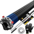 Garage Door Torsion Spring 283x2x37 Torsion Spring for Right Side of Garage Door with 1" Steel Bearing, Gloves, and Winding Bars Precision E-Coating 5-Year Warranty Minimum 30,000 Cycles (Black Cone)