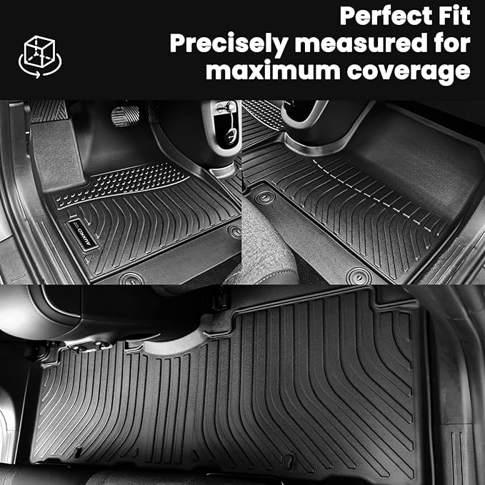 Auxko All Weather Floor Mats Cargo Mat for Honda Accord 2018-2022 TPE Liners Accessories Guard Odorless Anti-Slip All Season Floor Liners Trunk Liner for Honda Accord 2022 2021 2020 2019 2018
