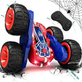 Tecnock Spider Remote Control Car, 2.4GHz RC Cars with USB-C Easy Charging, 4WD Double Sided 360° Rotates & Flips RC Stunt Car, Toys Gift for Boys and Girls