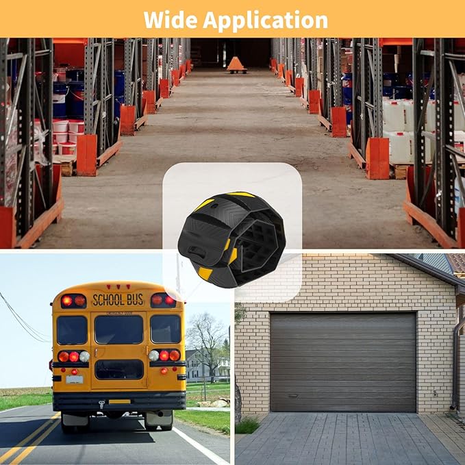 Portable Roll Up Speed Bump - 6Ft Collapsible Speed Humps for Driveway, Garage, Parking Lot - for Asphalt, Concrete, Gravel with Reflective Strips(Roll Up Speed Bump 6 Ft)