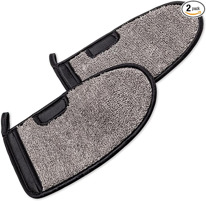 Griot's Garage Microfiber Wheel Wash Mitts, Scratch-Free Cleaning for All Wheel Surfaces, 11820, Set of 2