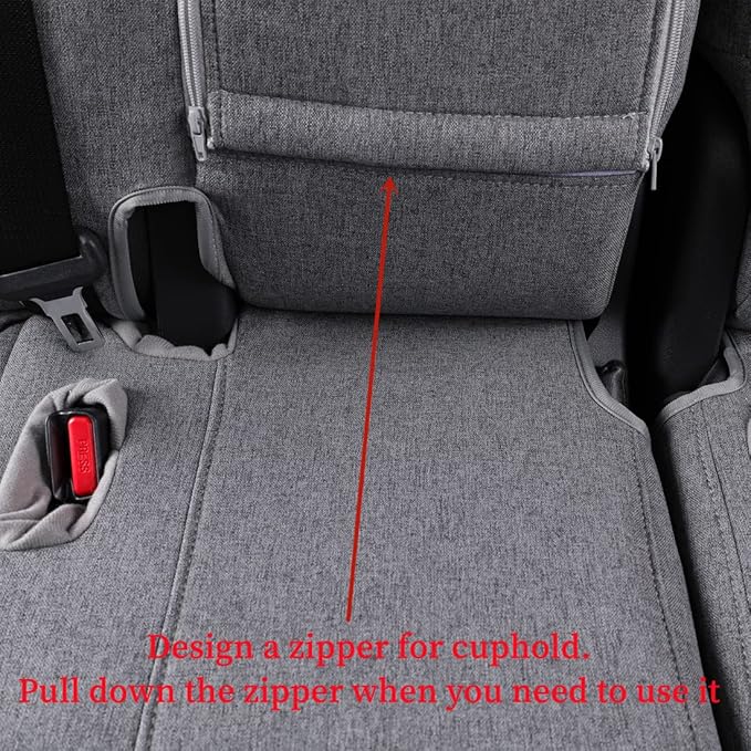 coverdream Custom Seat Covers Compatible with Select Toyota Camry Hybrid XLE,Hybrid XSE 2018 2019 2020 2021 2022 2023 Models (Gray,Full Set)