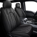 AOMSAZTO Ford Ranger Seat Covers: Front Seat Covers Custom Fit 2019 2020 2021 2022 2023 2024 Ford Ranger Breathable Waterproof Leather Seat Protector(2 Front Seats, Black)