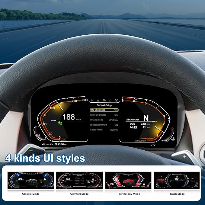 Speedometer Instrument for BMW E84 2006-2015 CCC CIC Linux System Original Car Information Display Digital Cluster Dashboard Screen