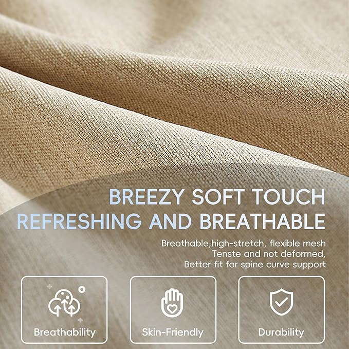 BABYBLU Linen Car Seat Cover for Cars - Durable & Non-Slip - Front Car Seat Protector Covers for Most Automotive, Vans, SUVs, Trucks