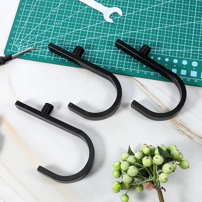 6Pcs Shed Hooks Compatible with Suncast/Craftsman Shed, J-Shape Sheds Shelves Storage Organization Accessories for Garden Garage Hanging Sheds Organization Supplies