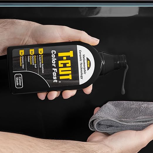 T-Cut Black Scratch Remover Color Fast Paintwork Restorer Car Polish, 13 Colors Available, 17 Fl Oz