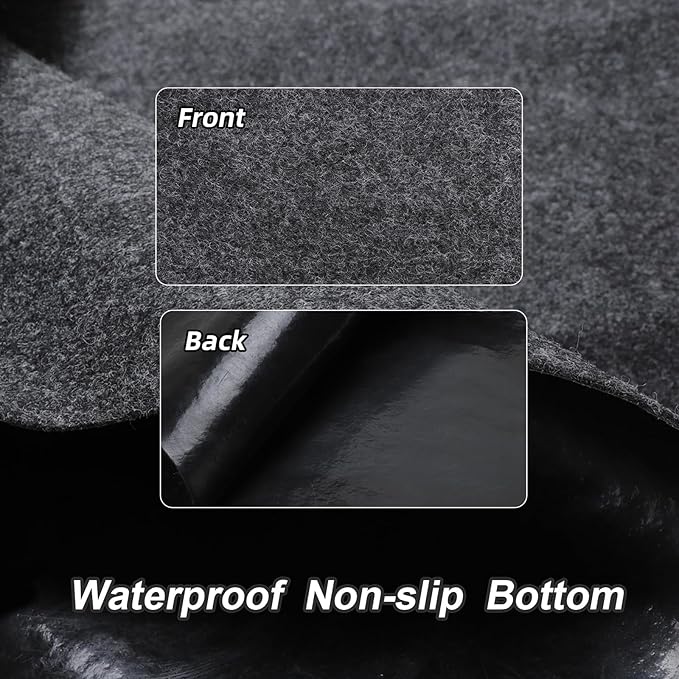 Roykaw Golf Cart Parking Mat Garage Floor Mat Compatible with EZGO, Club Car, Yamaha, ATV, UTV and Small Utility Vehicles, Slide-Resistant, Petroleum Pollution Protection - 9.18 ft. x 4.92 ft.