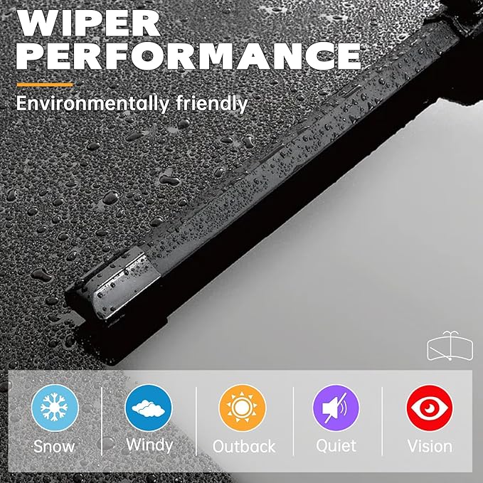 AUTOBOO 26"+14" Windshield Wipers with 10" Rear Wiper Blades Replacement for Chevrolet Trax 2013-2021 2022 2023,Buick Encore 2013-2022,Opel Mokka 2012-2020 -Original Factory Quality (Pack of 3)