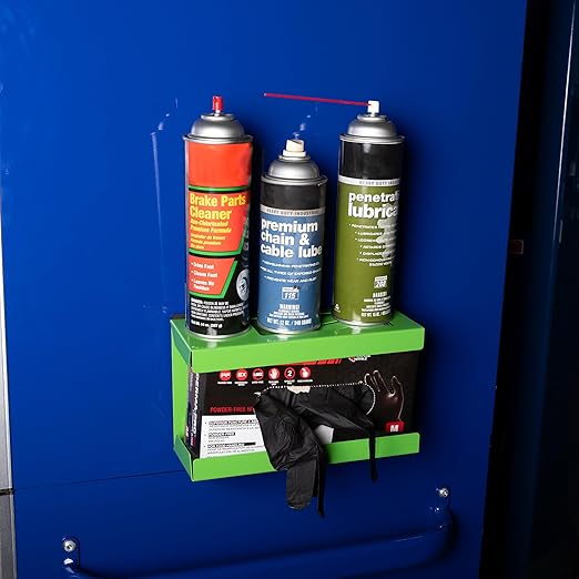 OEMTOOLS 24945 Magnetic Glove Dispenser, Disposable Gloves Box Holder, Glove Holder for Wall Mount, Magnetic Glove Box Holder, Green Glove Dispenser Wall Mount