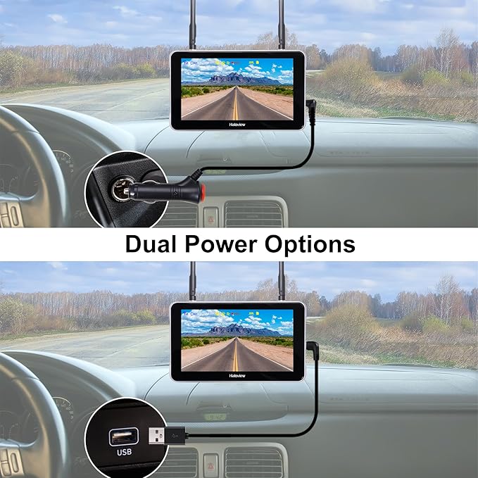 Haloview Byte Tango BT6 Touch RV Backup Camera Wireless 2.4G Digita FHD 1080P DVR Rearview and 5.5" Touch Screen Monitor System for RV,Truck,Trailer,Truck,Camper,Van,Pickup - BT6 Touch