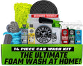 Chemical Guys HOL126 14-Piece Arsenal Builder Car Wash Kit with Foam Gun, Bucket, and (5) 16 oz Car Care Cleaning Chemicals, Gift for Car & Truck Lovers, Dads and DIYers (Works w/Garden Hose)