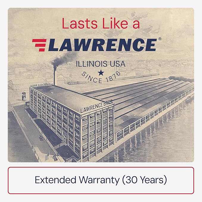 Lawrence Extra Heavy Duty Door Closer Commercial Grade 1 - Adjustable 6-Speed Delayed-Action Door Control with 3 Pistons – Flexible Installation with Included Hardware - Embassy Series LH8016