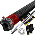 Garage Door Torsion Spring 225x2x27 Torsion Springs for Right Side of Garage Door with 1" Steel Bearing, Gloves, and Winding Bars Precision E-Coating 5-Year Warranty Minimum 30,000 Cycles (Black Cone)