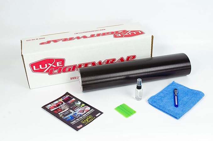 Luxe LightWrap Dark Metal Universal Headlight Tail Light Tint Kit (20” x 2 Yard)