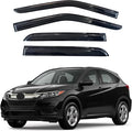 KPY Window Visor Compatible with Honda HR-V 2016-2022 (HRV), 4PC Rain Guard Side Window Vent Deflectors Tape-On Mugen Style, 2016 2017 2018 2019 2020 2021 2022