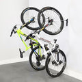 WheelRest Bike Hook, No-Lift Garage Bike Wall Mount 75lbs Max Load, Fits all bikes, Vertical Bicycle Storage Rack, Adjustable Bike Hanger for MTB, Road, eBike, 2 Pack