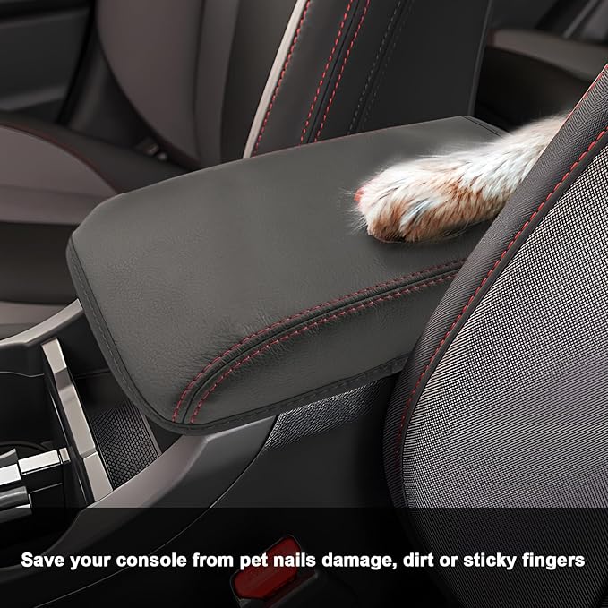 SXCY for 2022-2025 Subaru WRX Armrest Cover [Thin Cover] 2024 2025 WRX Center Console Cover for 2024 2025 Subaru WRX Console Cover 2024 2025 WRX Accessories [6-Speed Manual Gearbox Only]